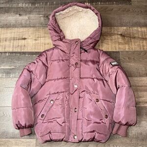 DKNY 3T Kids Hooded Jacket in Mauve